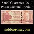 Billetes 2010 1- 5.000 Guaranes
